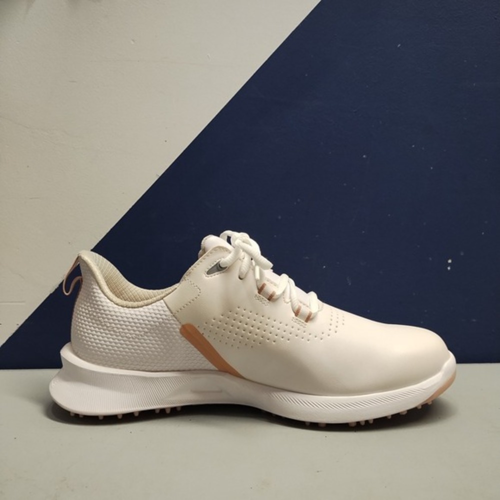 FootJoy FJ Fuel Spikeless Golf Shoes Womens US 10M White‎ Pink Lace Up 92378 EUC - Picture 5 of 13